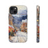 Bustling Victorian Christmas Market - Impact Resistant Phone Case iPhone 14 Plus Glossy